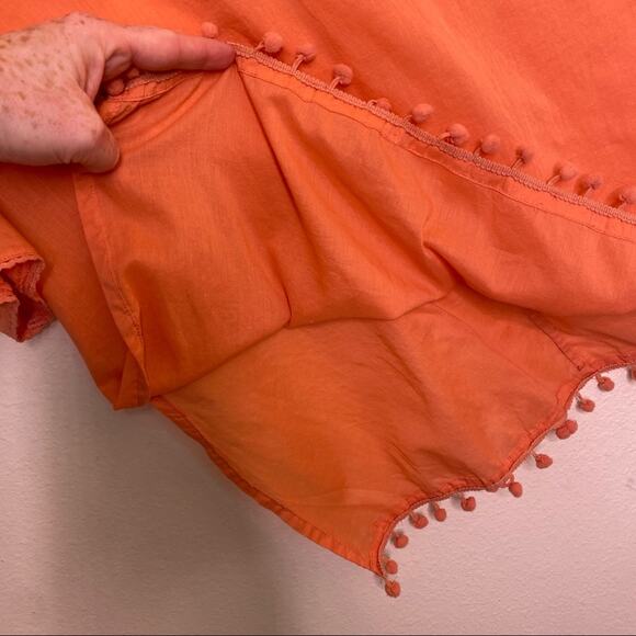 Jemma Orange Lace Overlay Tunic Large - Picture 5 of 11